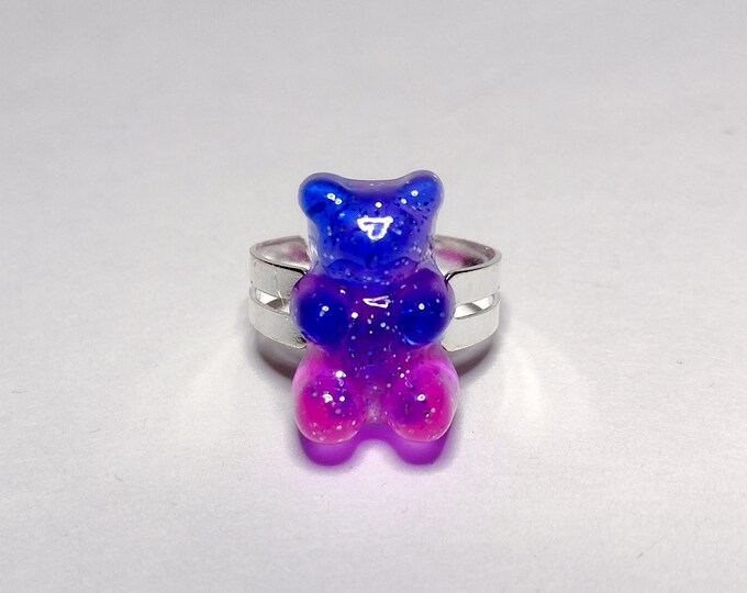 Gummy Bear Adjustable Ring Kawaii Rings Kawaii Jewelry Fairy Kei ...