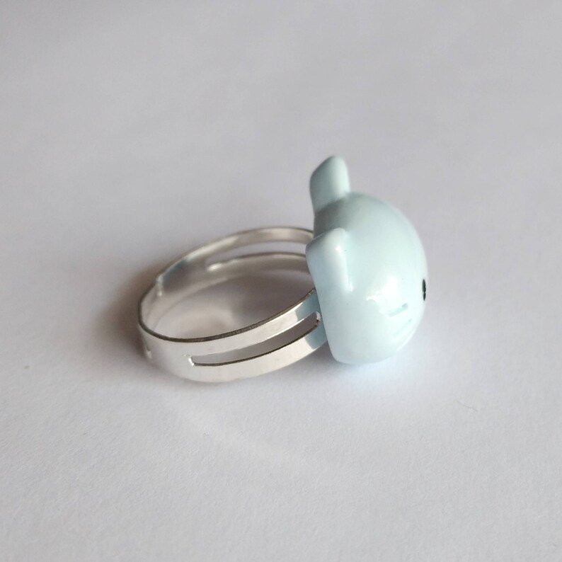 Pastel Kitty Adjustable Ring Kawaii Ring Kawaii Jewelry Fairy Etsy