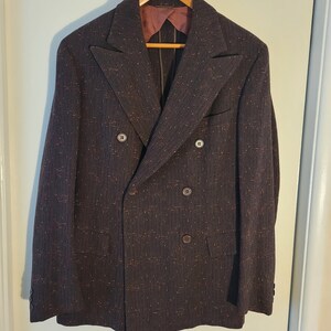 Late 1930s or early 1940s Suit Jacket- Beautiful Colors and Pattern!