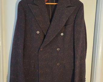 Late 1930s or early 1940s Suit Jacket- Beautiful Colors and Pattern!