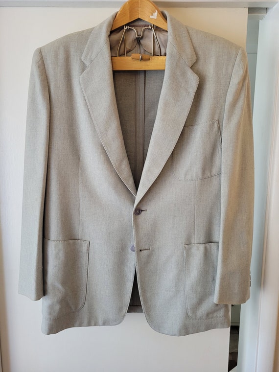 1950's Light Gray Flannel Suit - Classic MCM Style