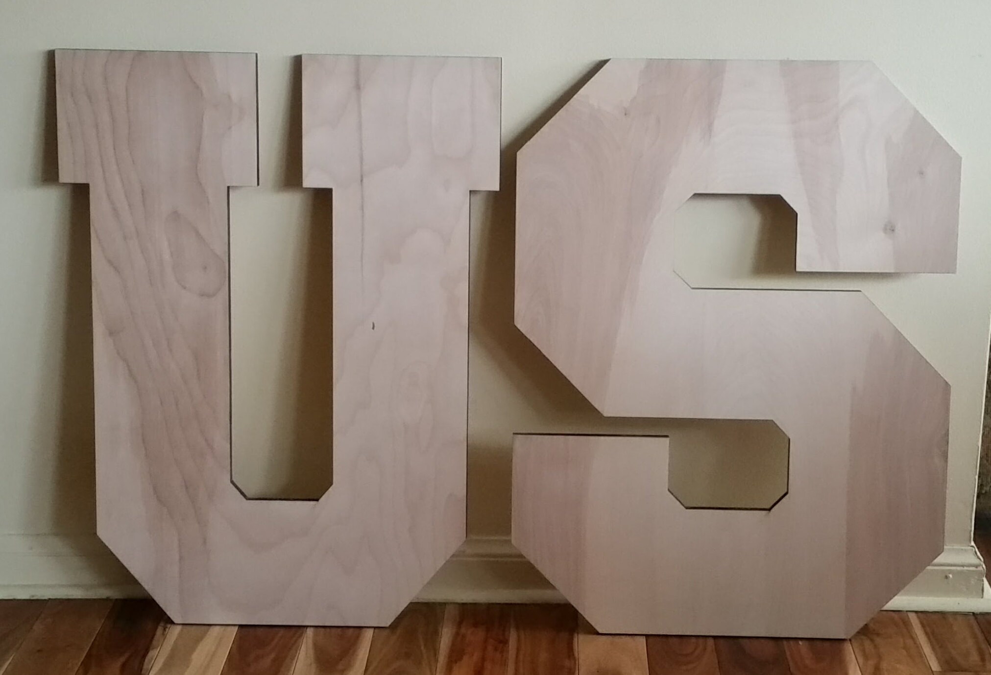 Unfinished wood letters 24 wood letters pair of letters Etsy