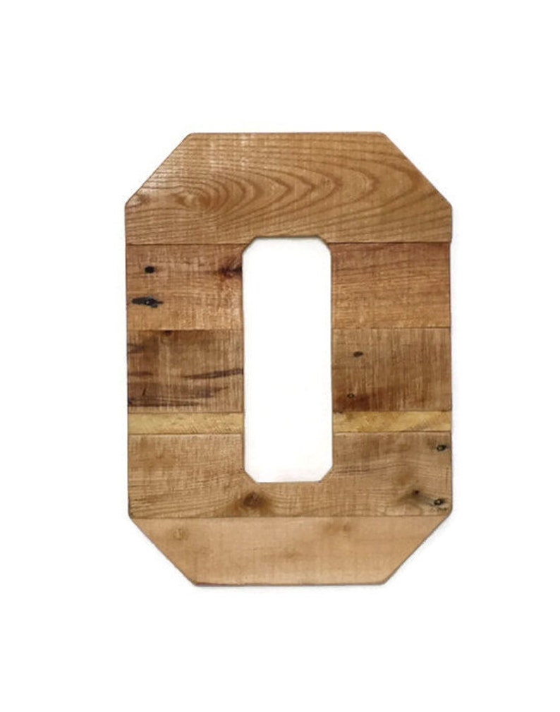 Large Wooden Nursery Letter 18 Wood Rustic Image 0