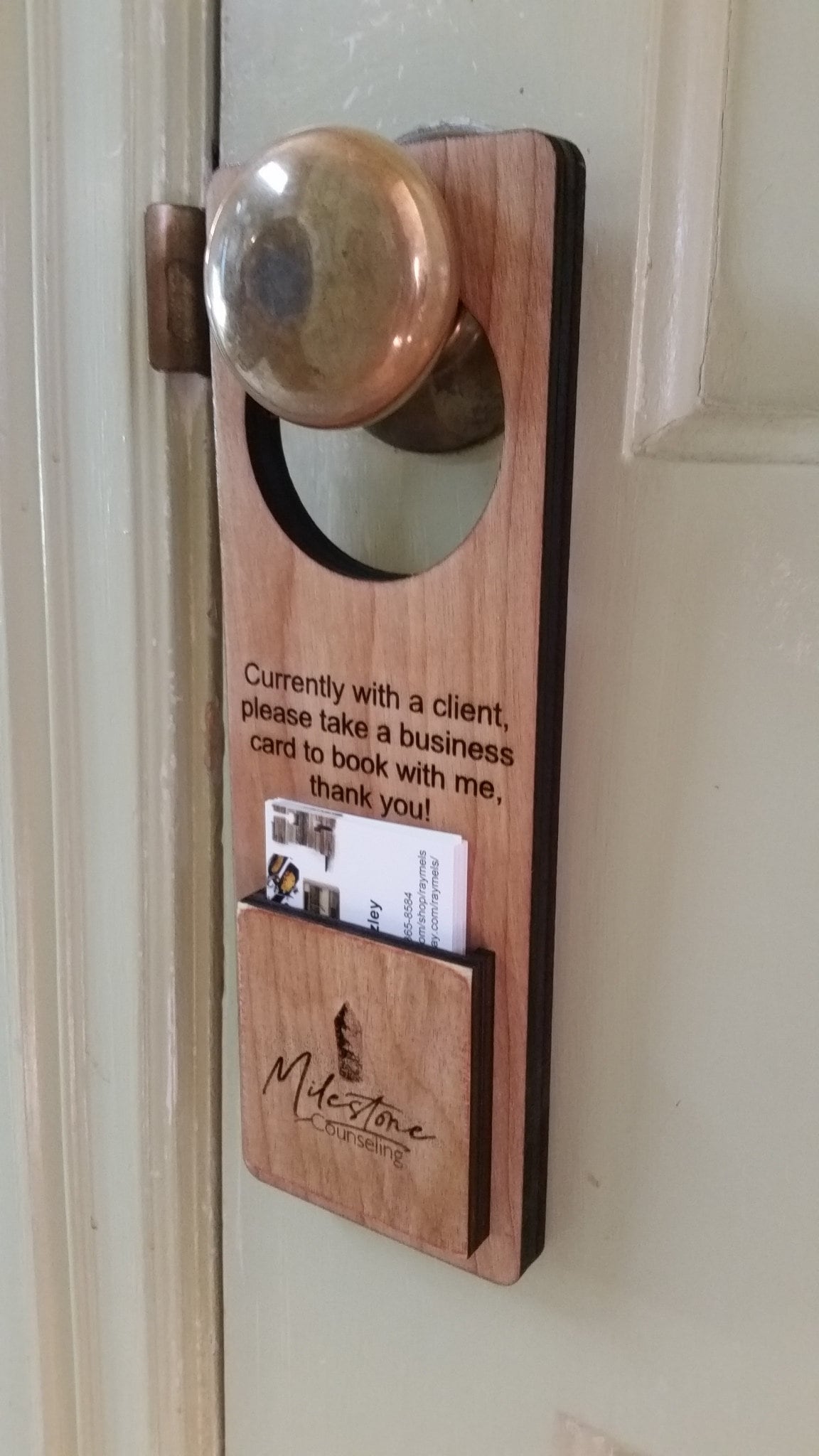 Business card door hanger counselor salon attorney doctor Etsy