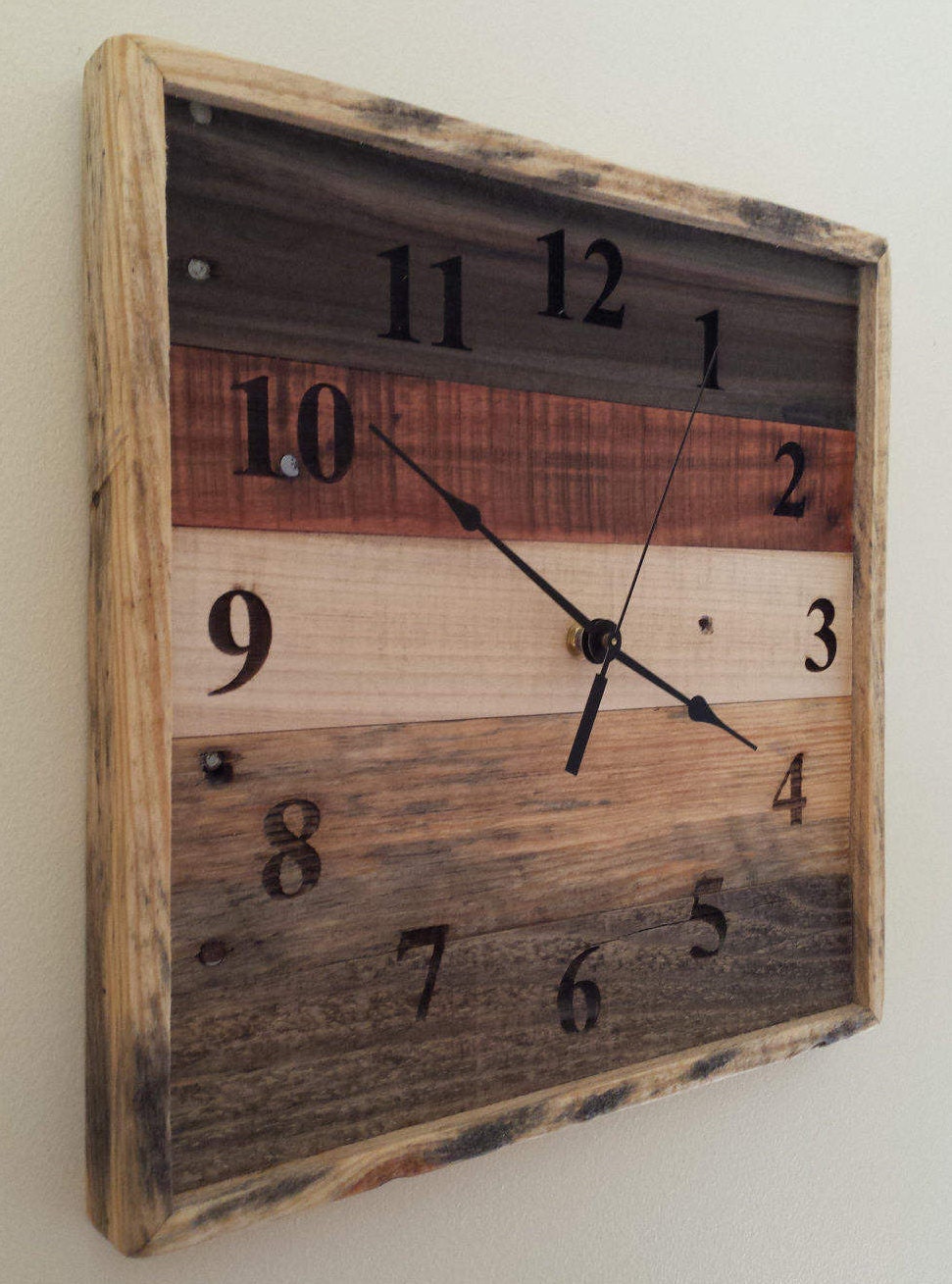 Pallet wood wall art reclaimed pallet wood square wall Etsy