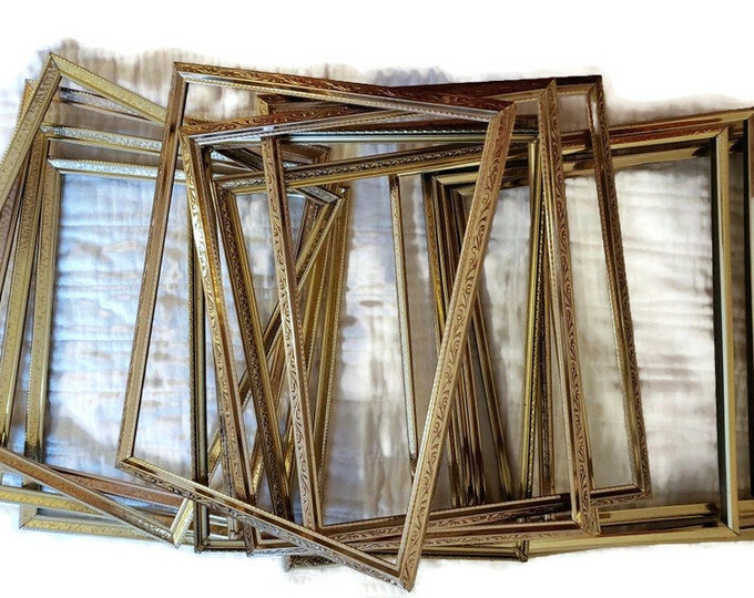 Metal Frames 8 X 10 Gold Metal Picture Frames Set of 15 Etsy