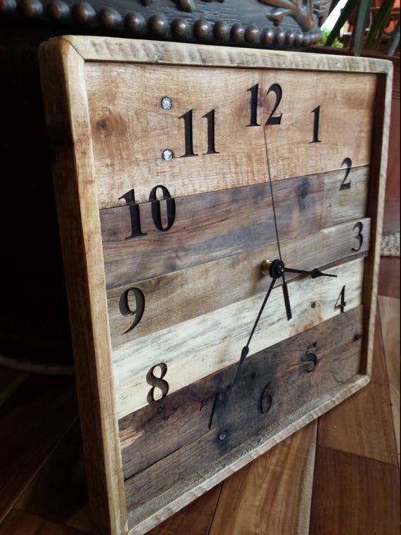 Rustic Wood Clock Pallet Wall Reclaimed - Rustic Reclaimed Wood Wall Clock Rustic Wood Clock Pallet Wall Reclaimed - Rustic Reclaimed Wood Wall Clock
