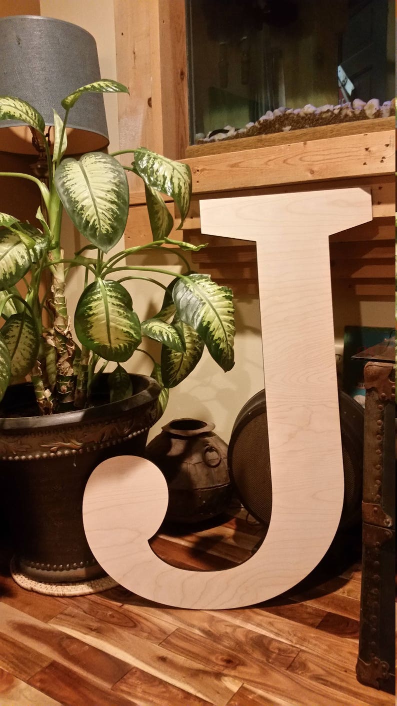 36 TALL wooden letter unfinished wood letter 36 Etsy