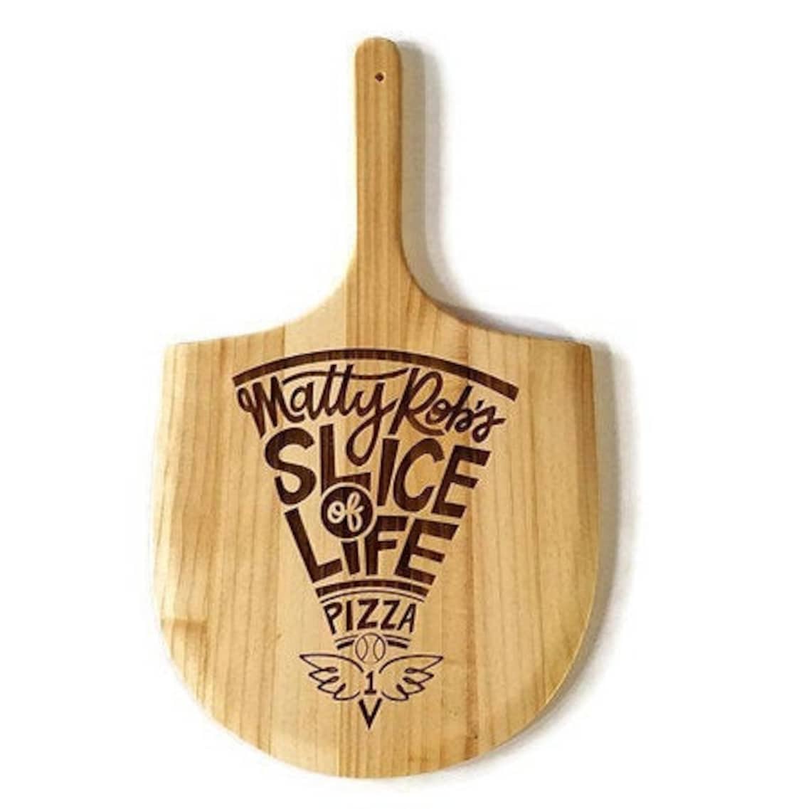 Personalized Pizza Peel Paddle Laser engraved pizza peel Etsy