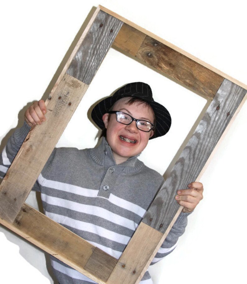 Wedding Photo Prop Pallet Wood Frame Picture Frame Rustic Wedding Frame Huge 20 X 30 Large Frame Reclaimed Pallet Wood Frames Craft Supplies Tools Delage Com Br