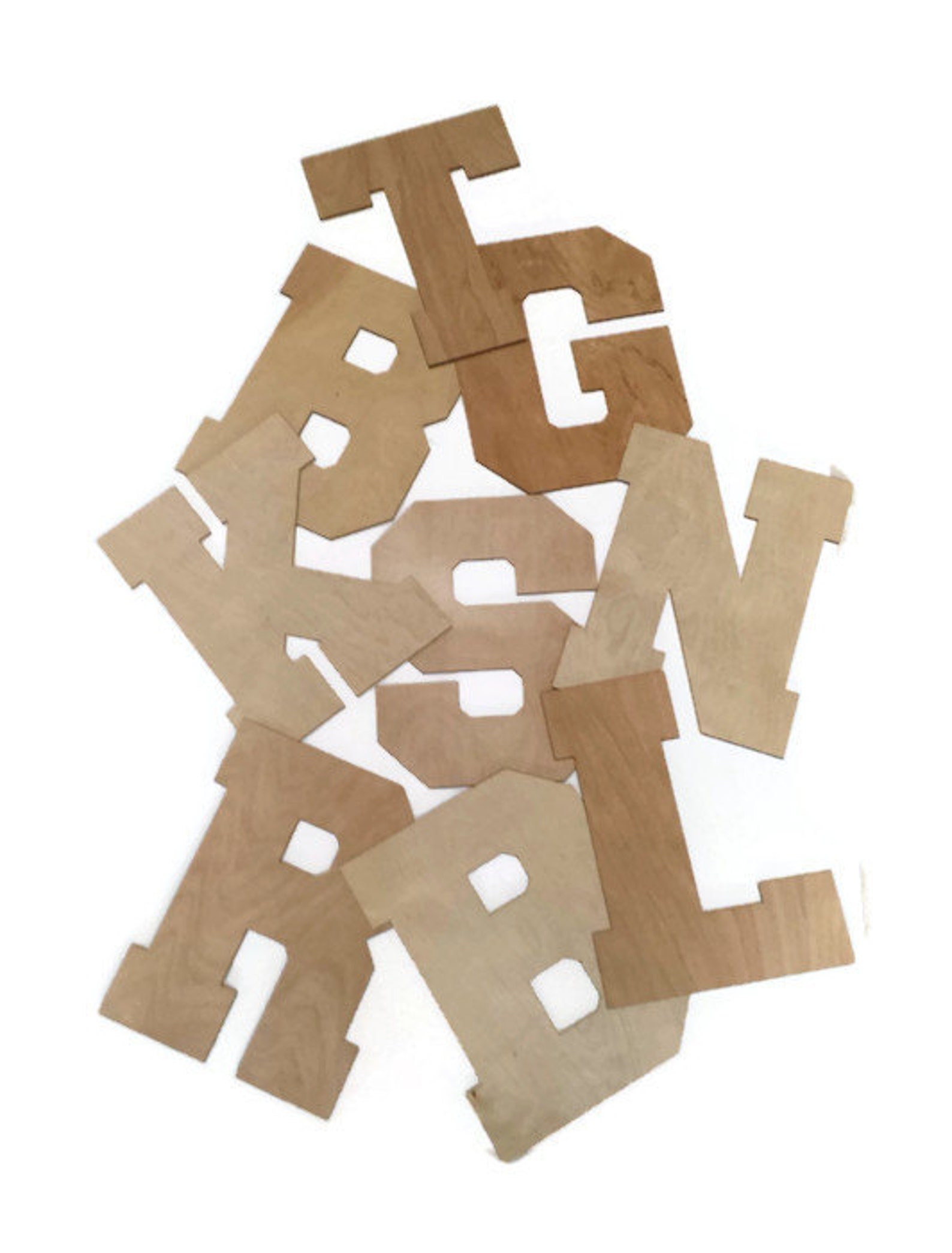 Unfinished Wooden Letters Wood Letters Birch Plywood Etsy