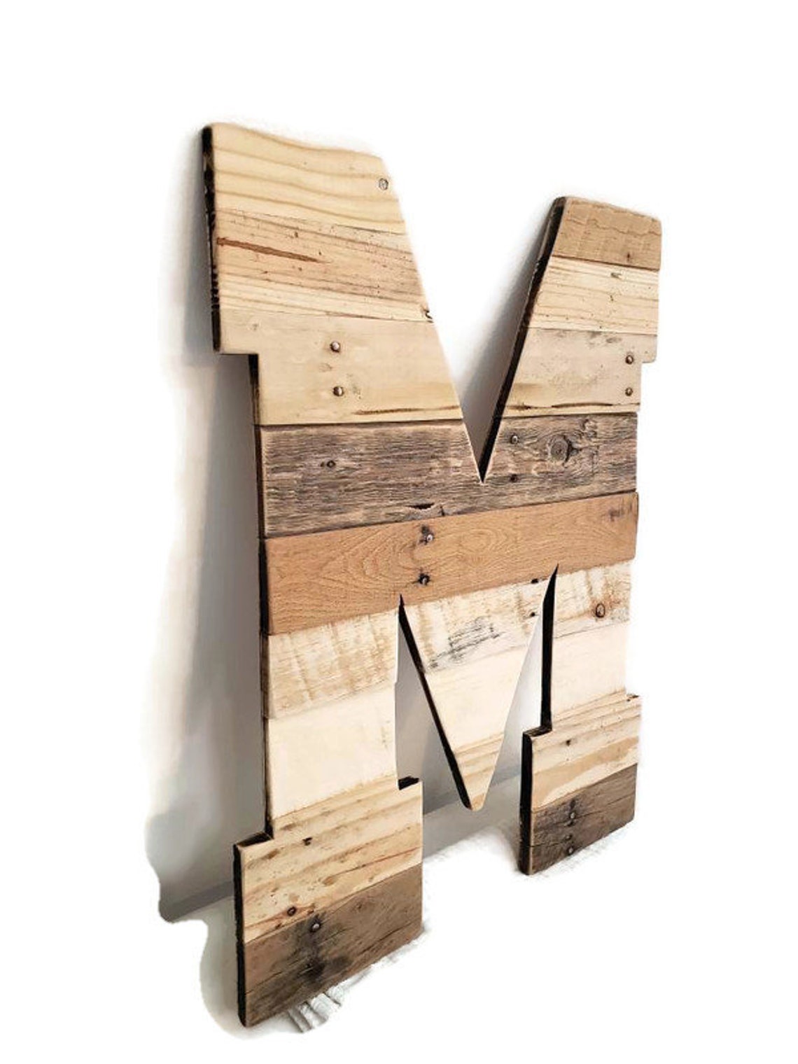 Rustic Wood letters Wood wall art Reclaimed wood 18 wood Etsy