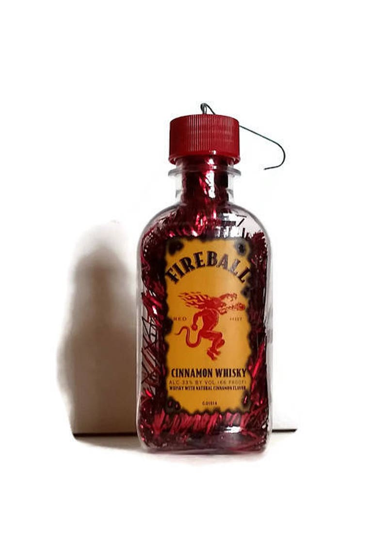 Boule De Feu Arbre De Noël On Sale Fireball Whisky Ornement De Noël Ornement De Cannelle Whisky Prêt à Expédier