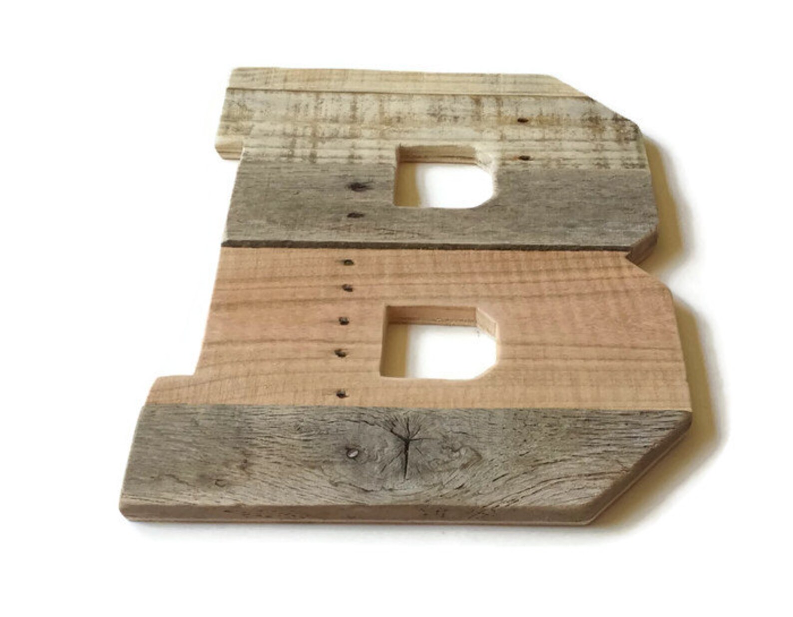 Wooden Letter B Large Rustic Wood Letter Rustic Home Decor Etsy