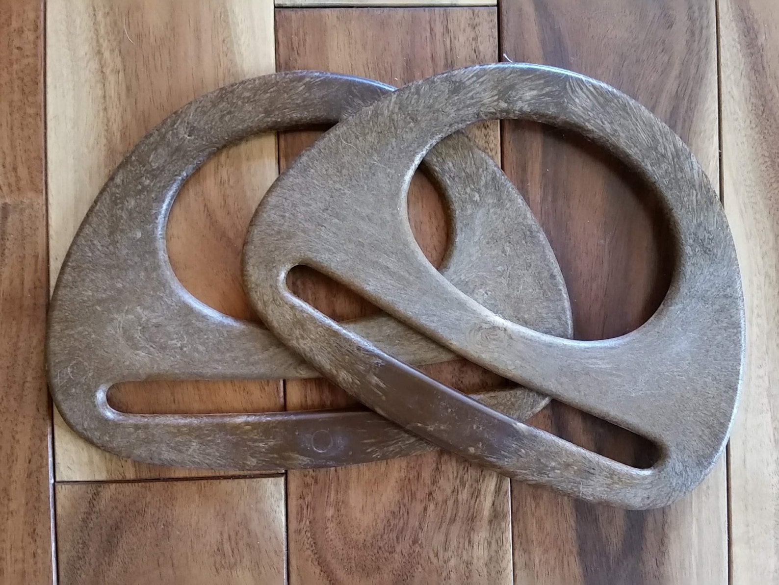 Vintage purse handles craft supply Marbella white plastic Etsy