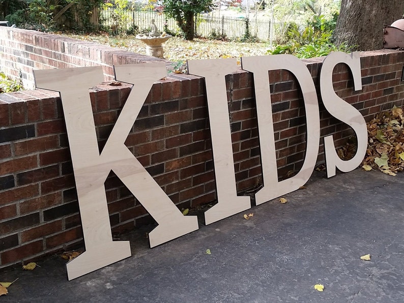 Unfinished wood letter huge wood letter 36 tall wood Etsy