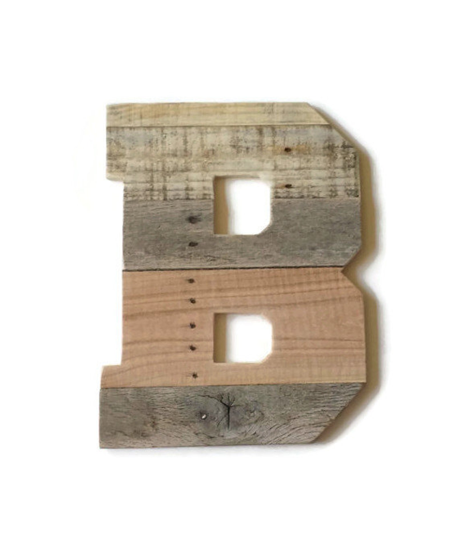 Wooden Letter B Large Rustic Wood Letter Rustic Home Decor Etsy