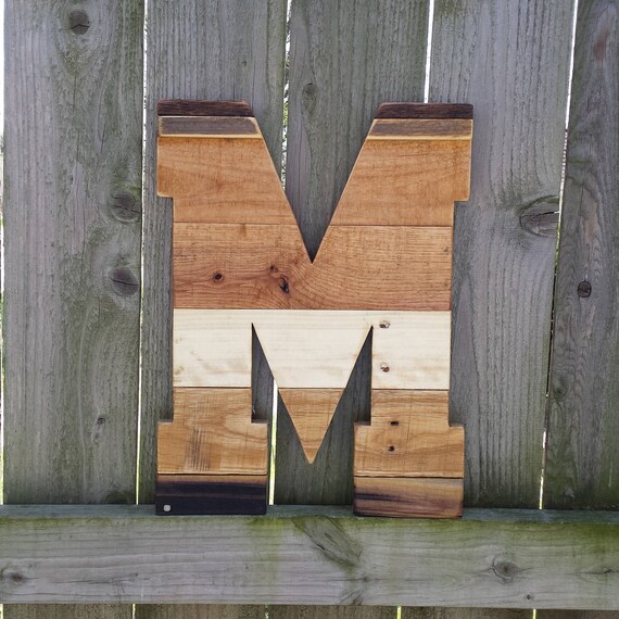 Letter M Large Rustic Pallet Decor Wood Letter Rustic Home Etsy
