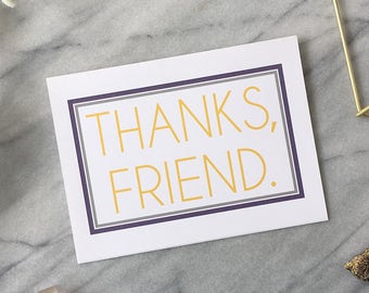 Funny Thank You Card Narwhal with Banner Recycled all | Etsy