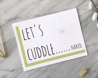 Sexy Anniversary Card, Naughty Birthday Card, Romantic Greeting Card, Gift for Her, Gift for Him