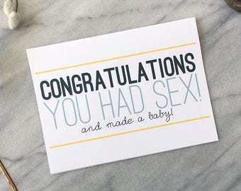 Funny Baby Card Funny Congratulations Card Baby Shower Gift Funny New Parent Card Funny New Baby Card Funny Pregnancy Card Baby Shower Card