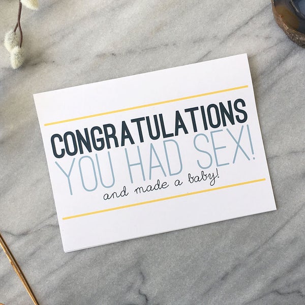 Funny Baby Card Funny Congratulations Card Baby Shower Gift Funny New Parent Card Funny New Baby Card Funny Pregnancy Card Baby Shower Card