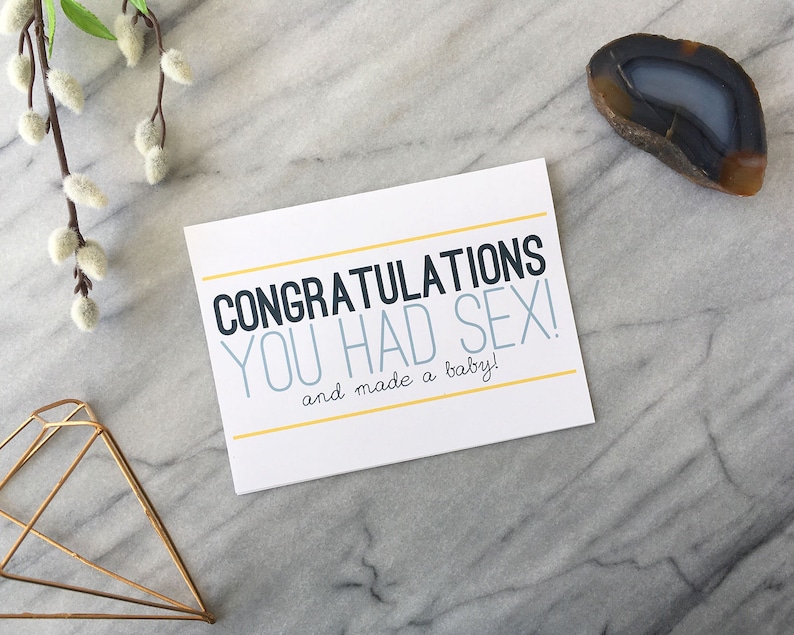 Funny Baby Card Funny Congratulations Card Baby Shower Gift Funny New Parent Card Funny New Baby Card Funny Pregnancy Card Baby Shower Card image 1