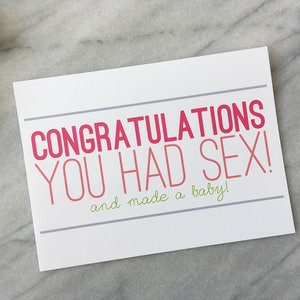 Funny Baby Card Funny Congratulations Card Baby Shower Gift Funny New Parent Card Funny New Baby Card Funny Pregnancy Card Baby Shower Card image 3