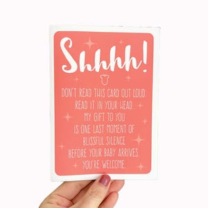 Carte de félicitations drôle pour nouveau bébé, cadeau de baby shower, carte de nouveau parent drôle, cadeau de grossesse