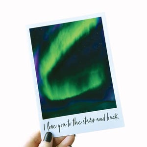 Carte de Saint-Valentin, carte de voeux Love You To The Stars et dos, carte d'anniversaire, carte d'anniversaire pour conjoint, cadeau romantique pour partenaire