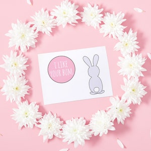Carte de Pâques amusante, cadeau de Pâques, carte d'anniversaire, cadeau pour partenaire