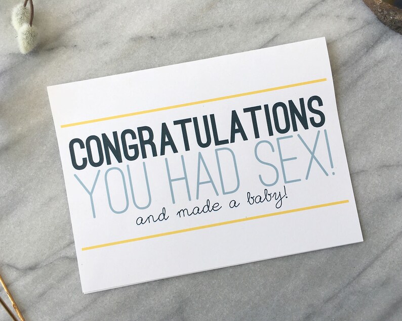 Funny Baby Card Funny Congratulations Card Baby Shower Gift Funny New Parent Card Funny New Baby Card Funny Pregnancy Card Baby Shower Card image 2