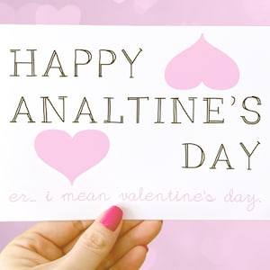 Saint-Valentin drôle Saint-Valentin sexy Carte de Saint-Valentin coquine Carte de sexe anal Carte pour lui Carte pour elle Carte d'amour Carte sexy Cadeau drôle