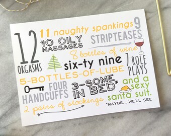 Kinky Christmas Card | Etsy