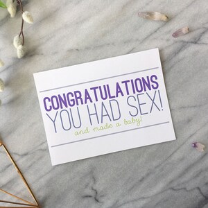 Funny Baby Card Funny Congratulations Card Baby Shower Gift Funny New Parent Card Funny New Baby Card Funny Pregnancy Card Baby Shower Card image 4