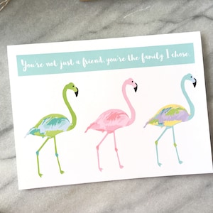 Carte d'amitié Carte d'ami drôle Carte d'ami mignon Carte de voeux pour adulte Carte BFF Carte meilleur ami Carte juste parce que Carte de remerciement