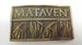 Vintage Brass Mataven Collectible Herbicide Advertising Buckle for the Serious Collector, Agricultural Advertising 