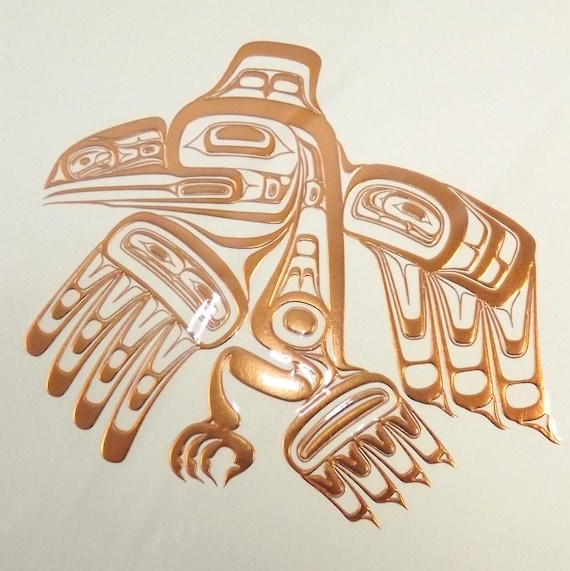 Xuuya /" MINT bronze Bill REID Northwest Coast Native Haida art card /" Raven