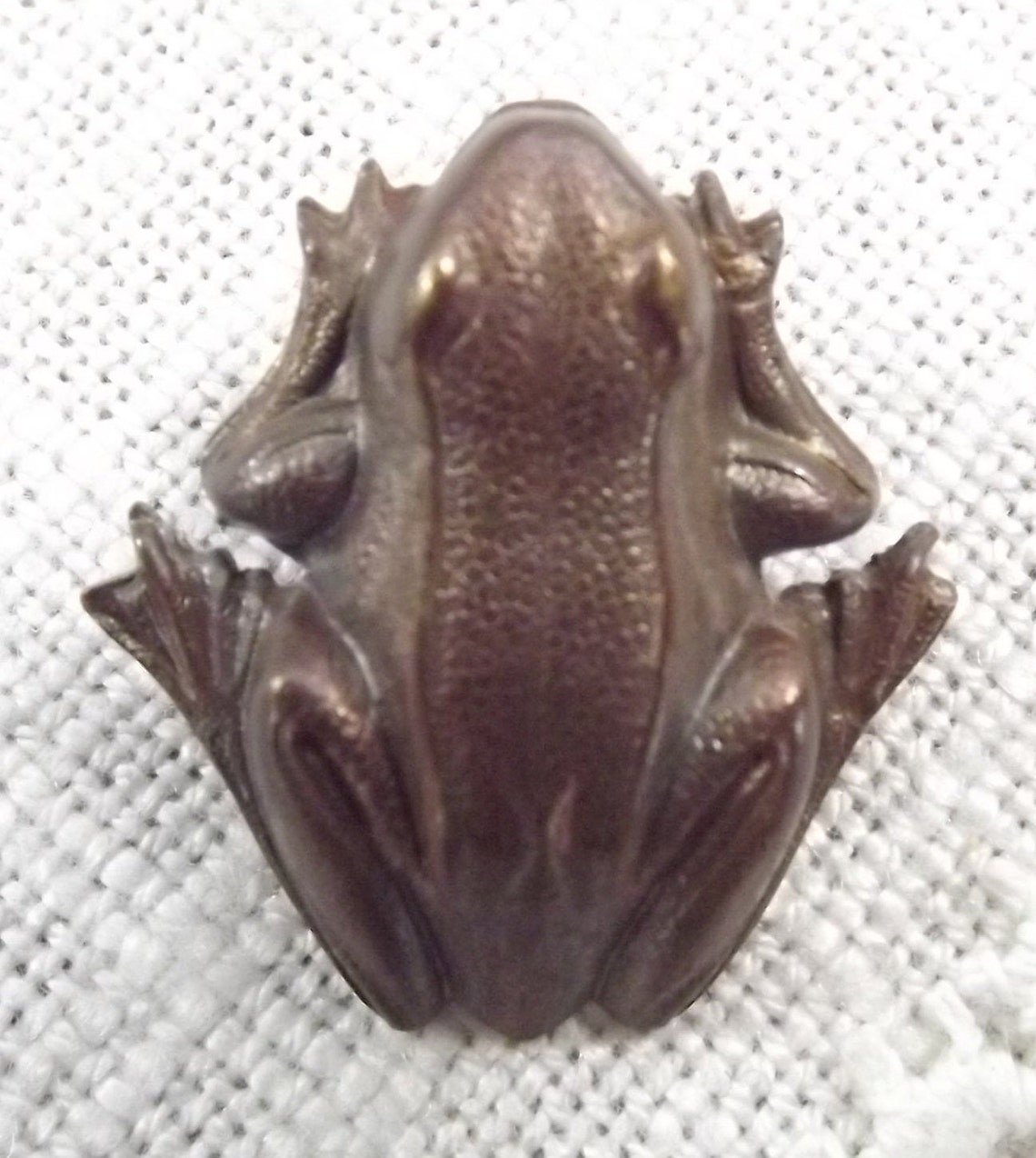 Copper Frog Pin Very Unusual Frog Tack Lapel Pin Etsy