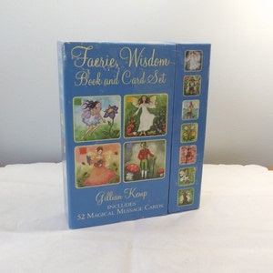 Jeu de cartes et livre de sagesse des fées Gillian Kemp 52 cartes à message magique