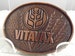 Vintage Vitavax Advertising Belt Buckle, for the Serious Collector, Made in Canada by Century, Copper Tone Buckle for the Farmer 