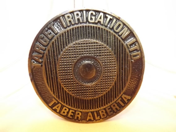 Vintage Target Irrigation Ltd, Brass Belt Buckle,… - image 1