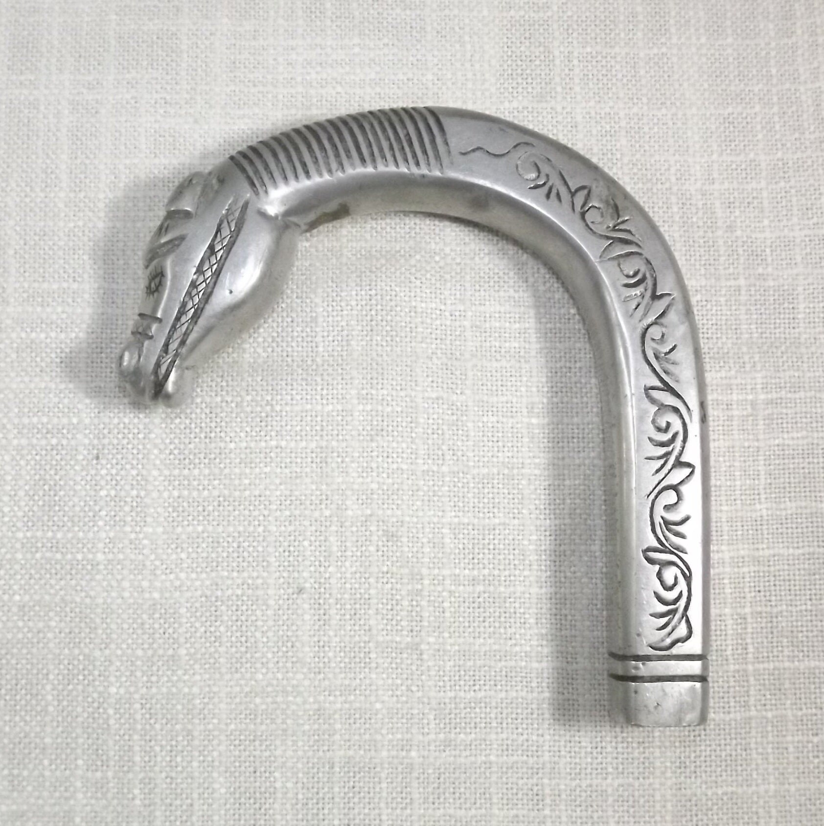 Horse Head Cane or Umbrella Handle Topper Silver Tone Vintage Etsy