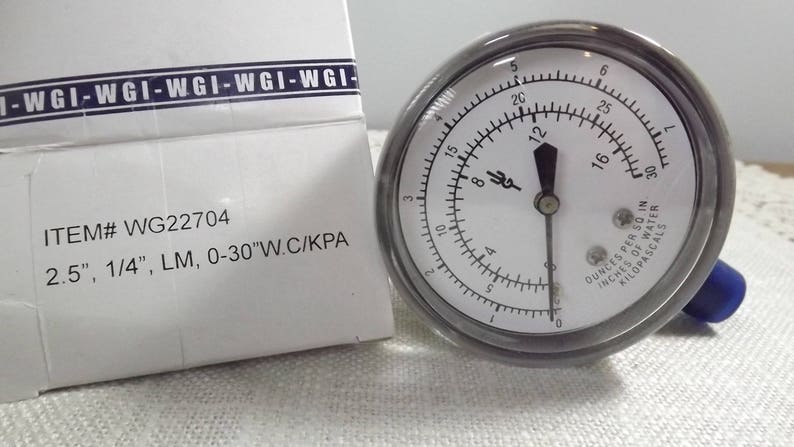 Vintage Pressure Gauge, NOS Steampunk, Altered Arts Assemblage, Man Cave Industrial Decor image 1