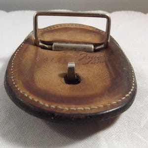 Tony Lama Distressed Leather Calf Belt Buckle 4812 Bild 7