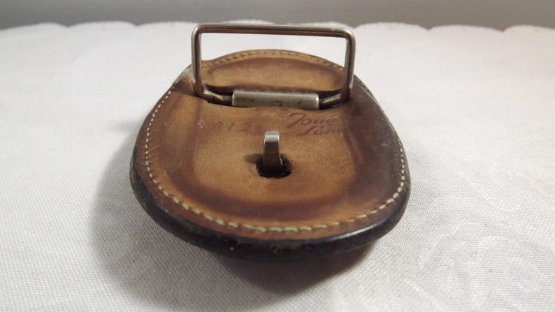 Tony Lama Distressed Leather Calf Belt Buckle 4812 Bild 7