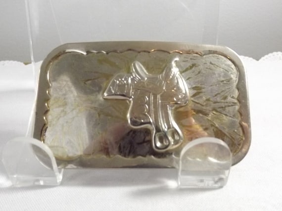 Western Saddle Belt Buckle