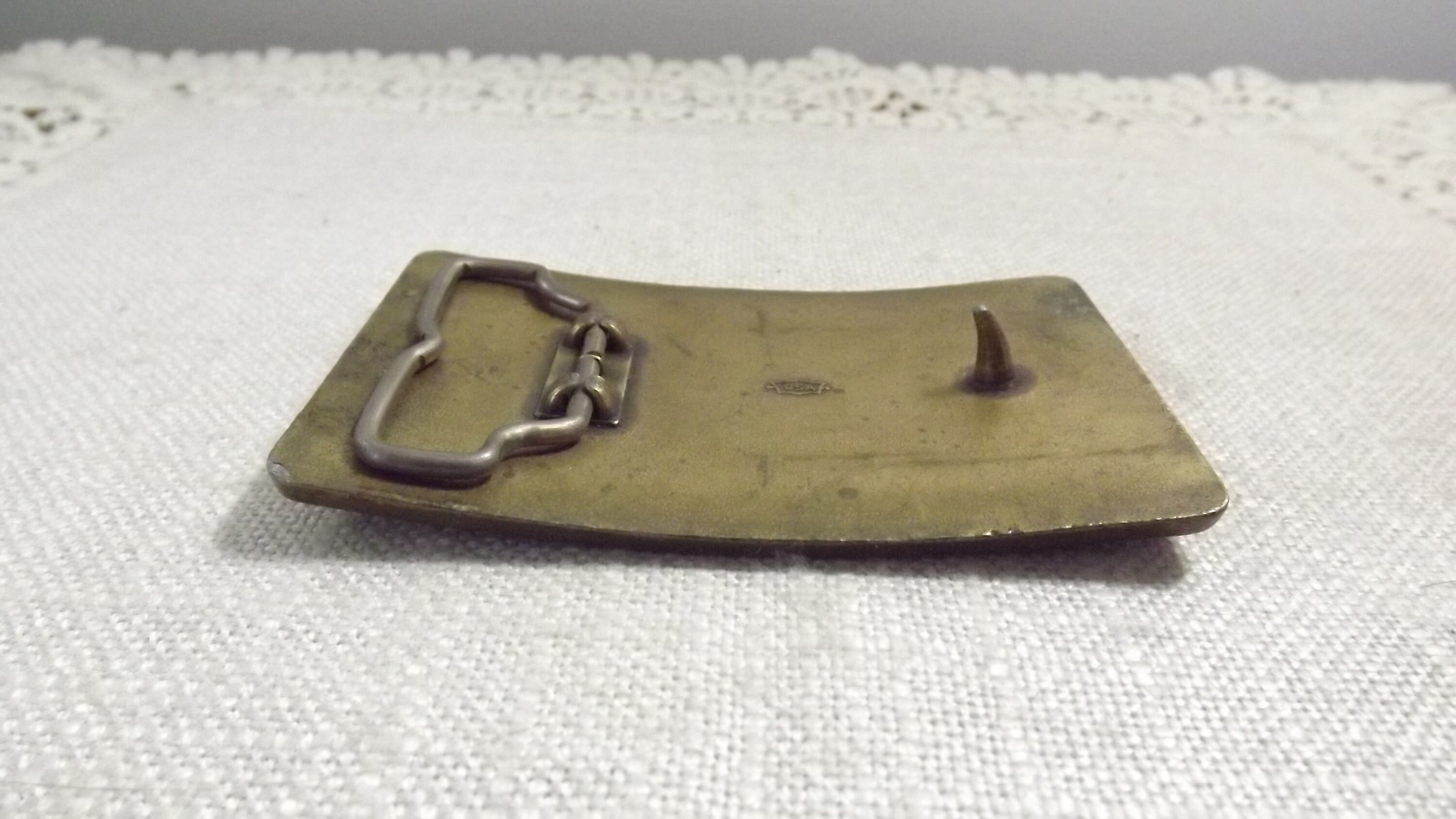 Distressed Black Cat Blades Gold Tone Metal Belt Buckle for Etsy