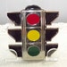 Vintage Traffic Stop Light Belt Buckle, Vehicle Stop Lights Buckle, Transportation Sector Collectible 