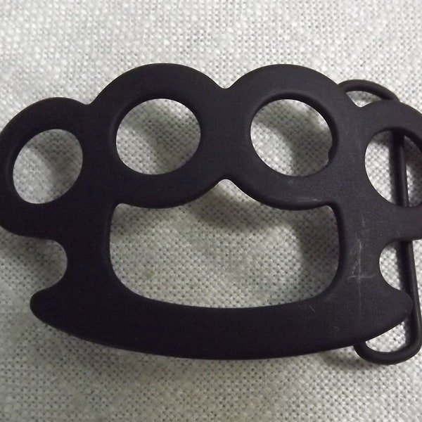Brass Knuckles Belt Buckle Etsy